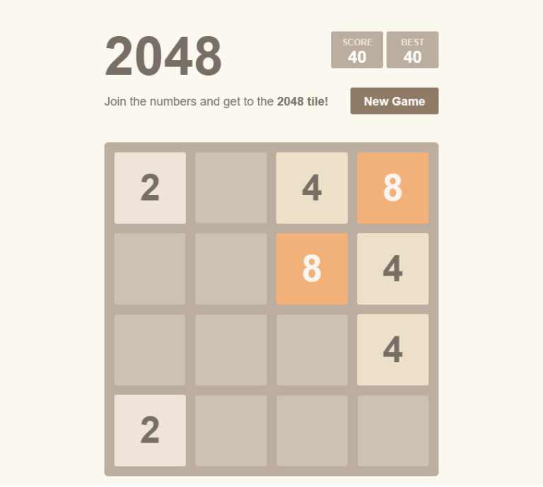 Play 2048 Game For Free Puzzle Game Online