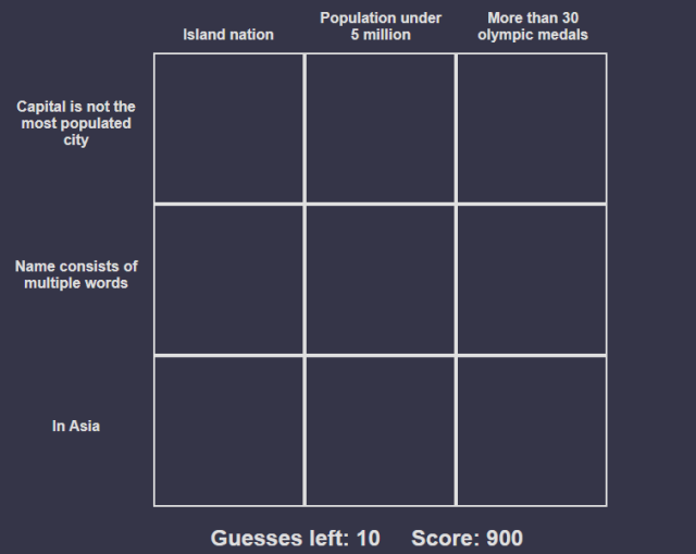 GeoGrid Game